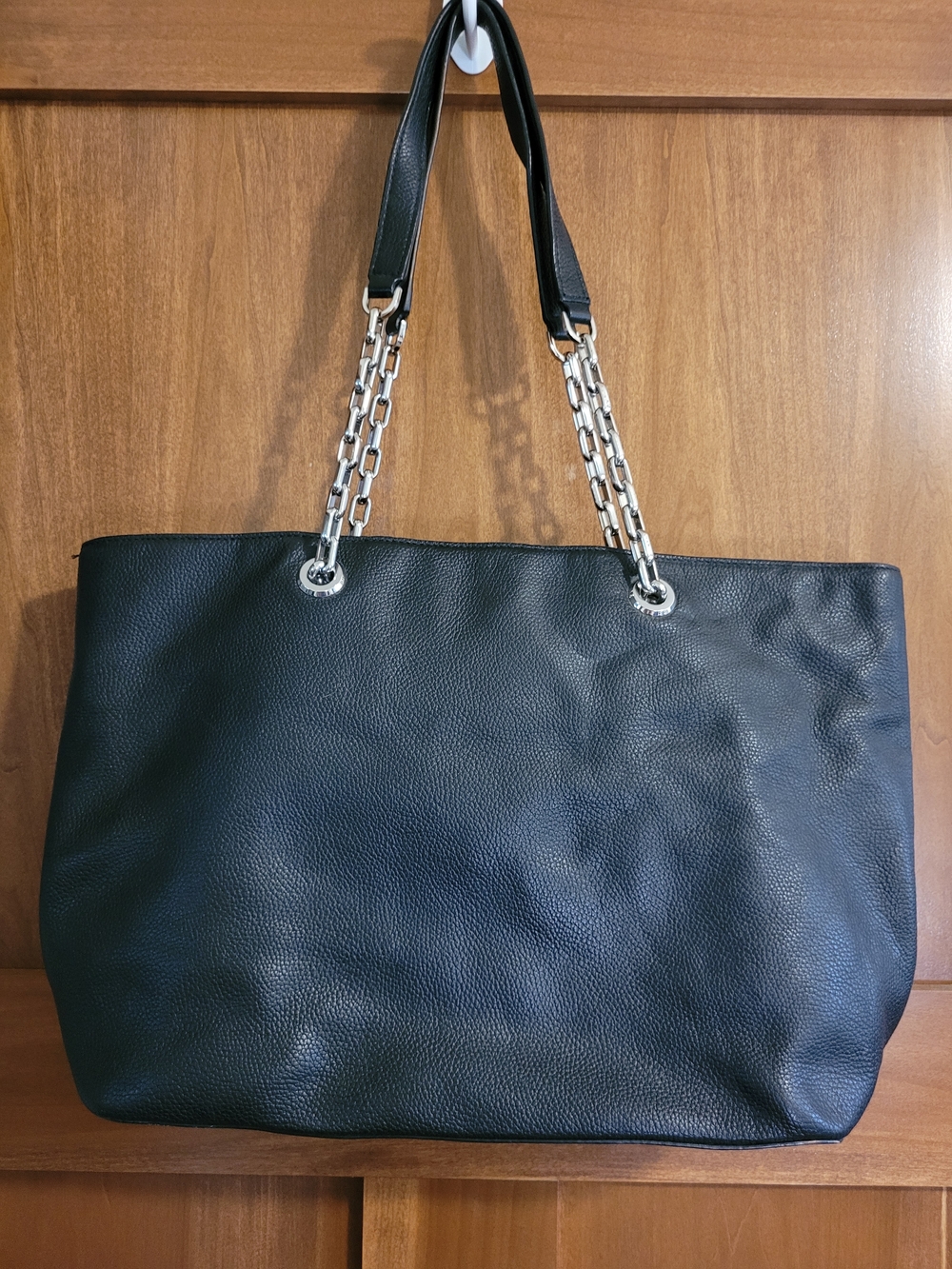 MICHAEL Michael Kors Mercer Chain-Link Leather Tote Bag - Picture 7 of 16